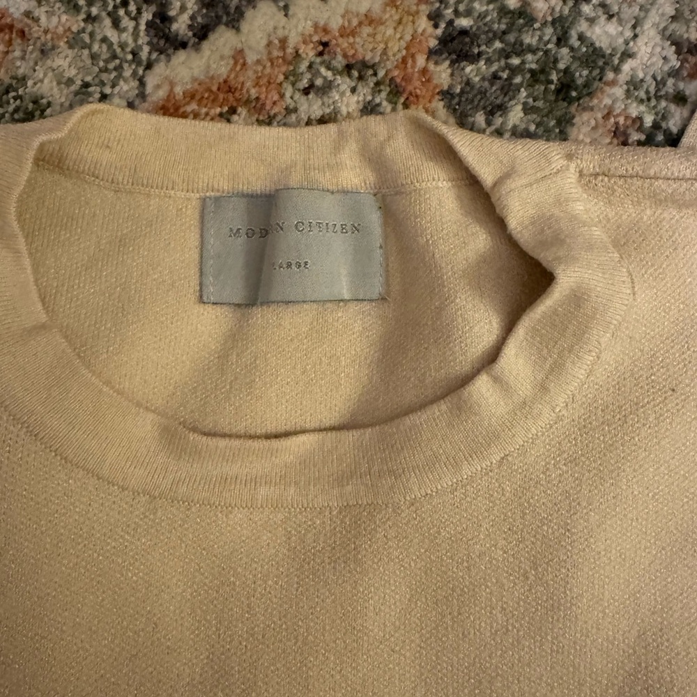 Modern Citizen Beige Knit Top - Picture 2 of 4